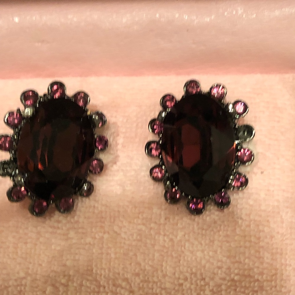 Garnet fashion jewelry earring